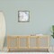 Stupell Industries Pastel Blue Sand Dollar Seashell Framed Floater Canvas Wall Art